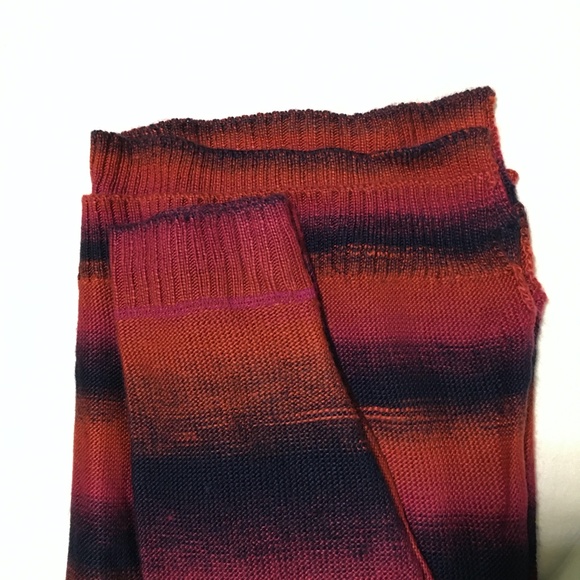 Westbound Petites size large brick and navy muted stripe sweater, lightw… - Picture 6 of 7